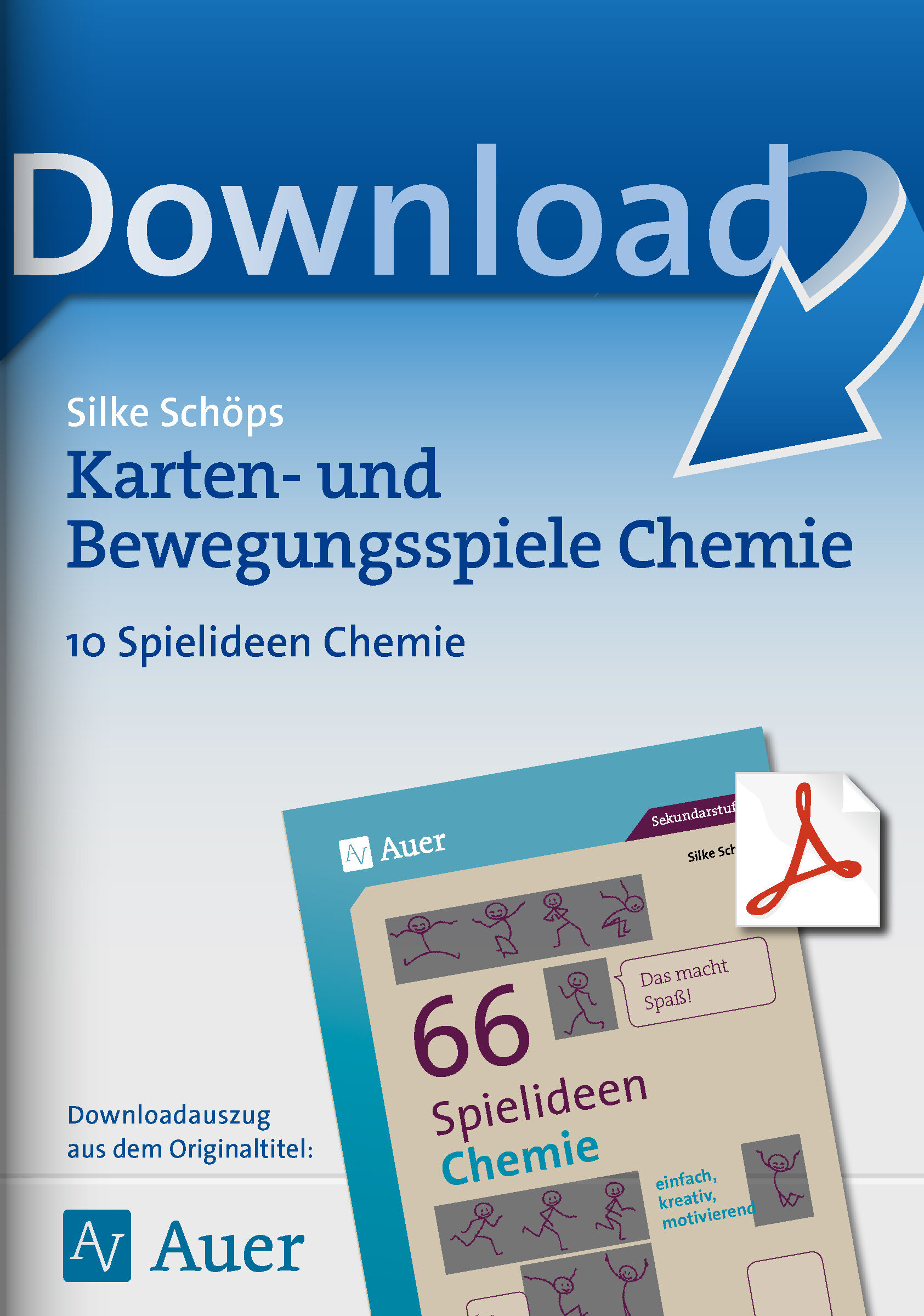 Auer Verlag Karten- und Bewegungsspiele Chemie
