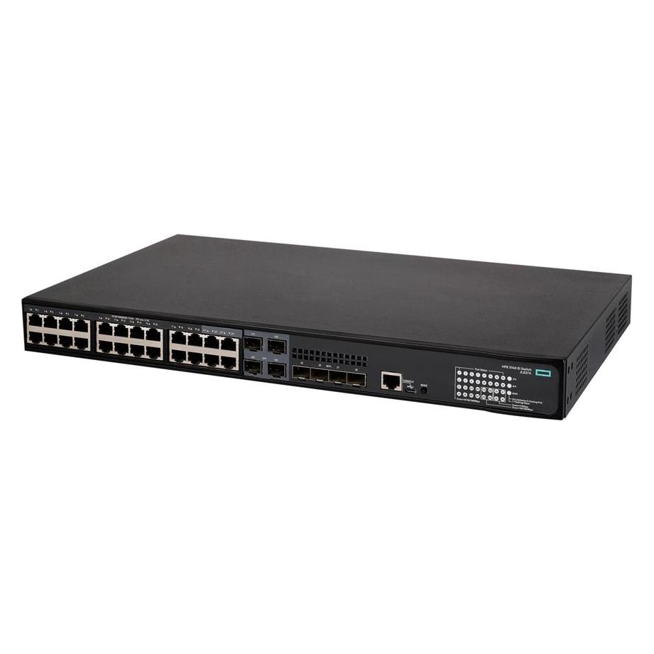 HPE FlexNetwork 5140 24G PoE+ 4SFP+ EI, Managed, L3, Gigabit Ethernet (10/100 (28 Ports) (JL827A)