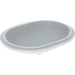 Geberit VariForm Unterbau-Waschtisch, elliptisch 61x46cm, ohne Hahnloch, ohne Überlauf, 500759012 500759012