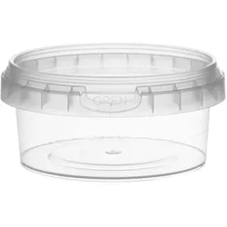 MONOUSO - Verpackungsbecher aus Plastik mit Deckel 180ml Ø9,5 (600 Stück)