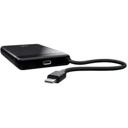 Trust FIERA 10.000 Powerbank fixed Cable (10000 mAh, 20 W, 38.50 Wh), Powerbank, Schwarz