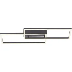 LED Deckenleuchte, schwarz, modern, Farbsteuerung, dimmbar, Fernbedienung