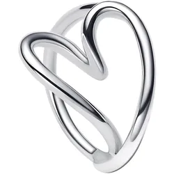 Pandora 193288C00 Damen-Ring Herz Silber, 52/16,6