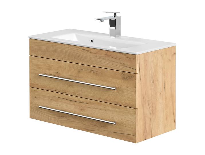 Meuble vasque Portus 80cm Bois/Imitation chêne