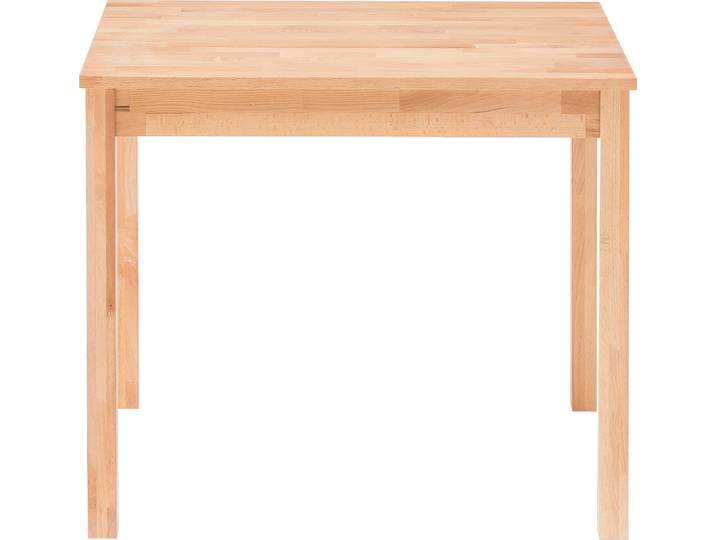 Esstisch MCA LIVING Alfons , beige (kernbuche, kernbuche, kernbuche), B:70cm H:76cm T:70cm, 100% Kernbuche, Tische, Esstisch, Massivholztisch in Wildeiche geölt, belastbar bis 50 kg