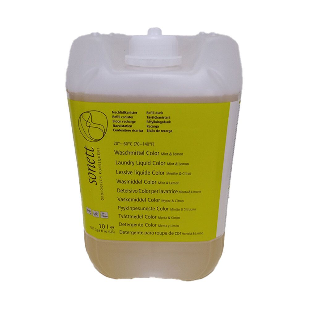 Sonett Waschm Col 20°-60°C Mint Lem Kanister 10 lt l Liquidum