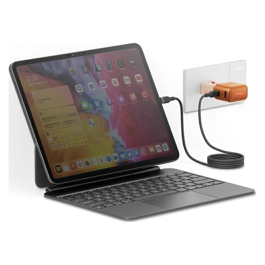 Energea Wall charger TravelGo Adapter 35 USB-A/USB-C 35W orange (35 W, 2 Ports) (TGA-35-ORG)