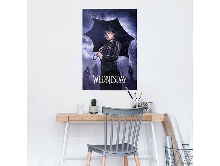 Poster Mercredi Papier Mauve 61 x 92 x 0cm