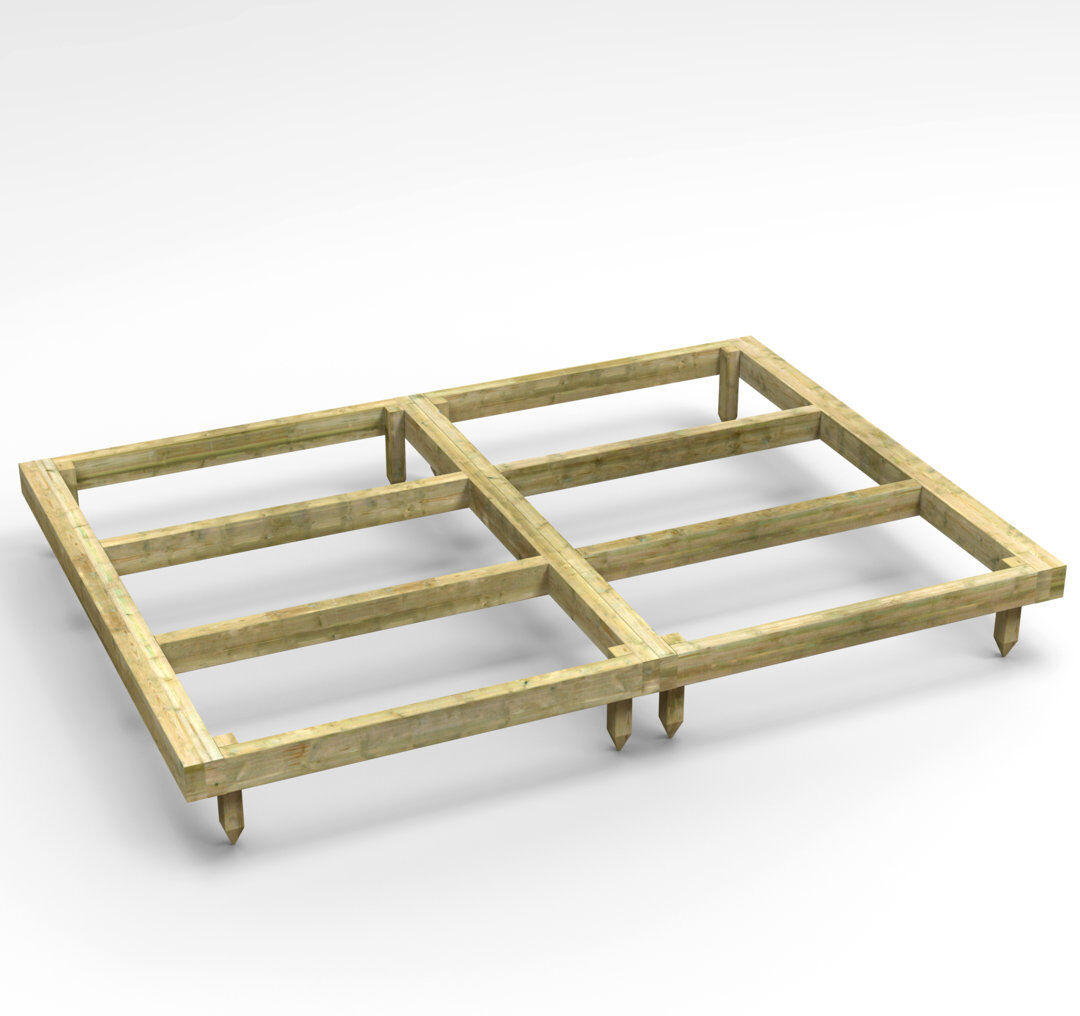 Powersheds 12 x 6ft Pressure Treated Timber Base Kit 10cm H X 179cm W X 365.8cm D