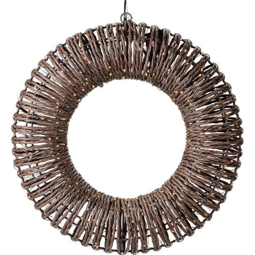 Home & Styling Collection Verlichte Kerstkrans met Extra Warm Wit LED - 38 cm
