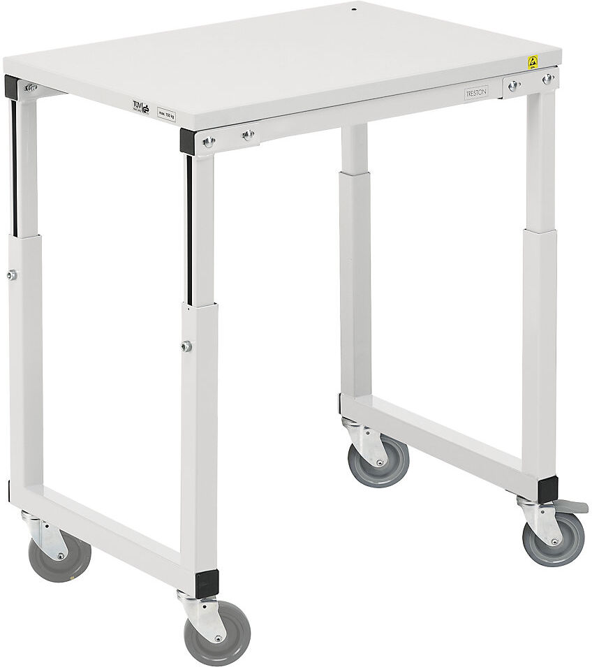 Tischwagen, höhenverstellbar 650 - 900 mm, BxT 700 x 500 mm Treston