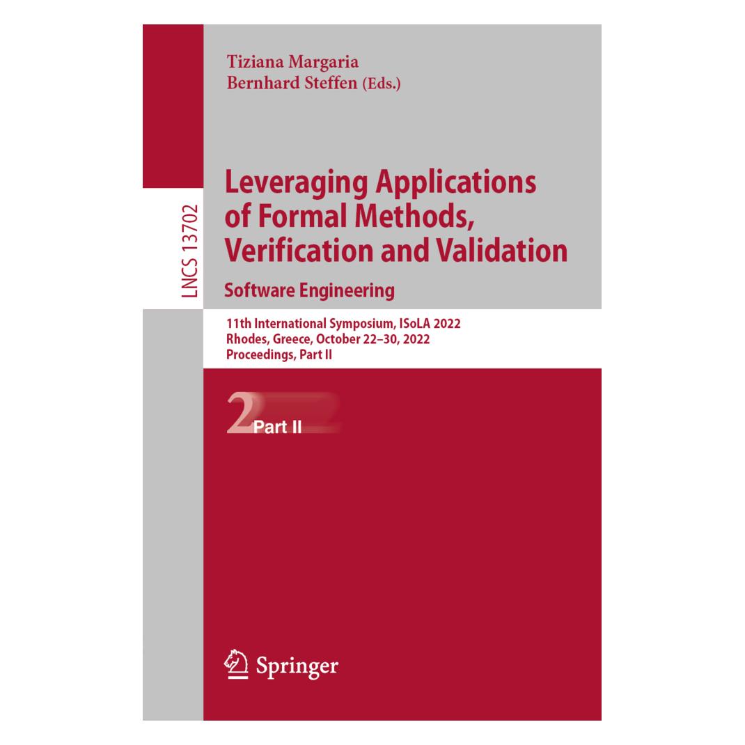 Springer Leveraging Applications of Formal Methods, Verification and Validation. Software Engineering (Englisch, Softcover, Bernhard Steffen, Tiziana Margaria) (56895647)