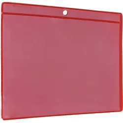 10 Palettenfußtaschen rot, Hart-PVC, Weich-PVC