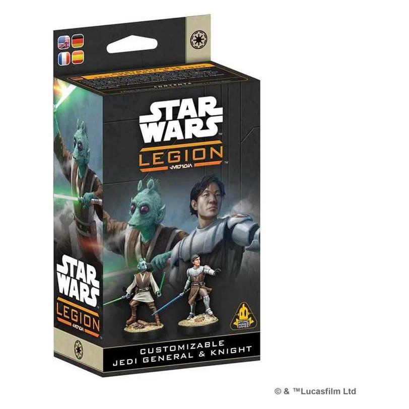 Atomic Mass Games Star Wars Legion - Customizable Jedi General & Knight (Anpassbarer Jedi-General & -Ritter) DE/EN/ES/ (AMGD1235)