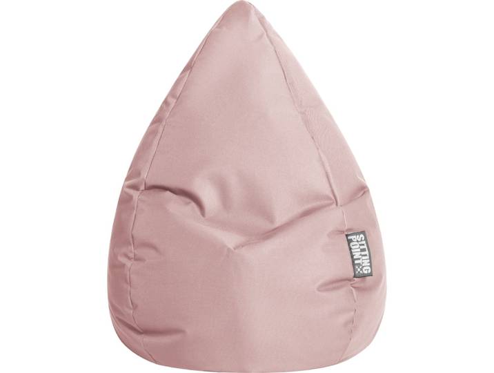 Pouf poire xl d'intérieur vieux rose 70x110cm