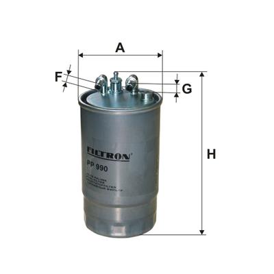 FILTRON Kraftstofffilter PP 990 Leitungsfilter 200mm für Opel GM