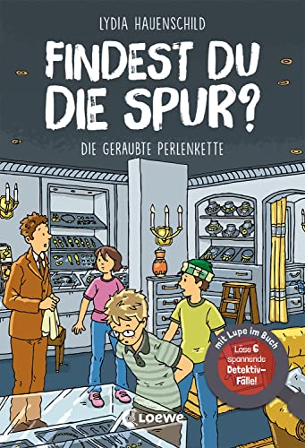 Lydia Hauenschild - Findest du die Spur? - Die geraubte Perlenkette: Löse 6 spannende Detektiv-Fälle! - mit Lupe im Buch - Finde die Lösung in spannenden Suchbildern - Für Kinder ab 8 Jahren - Preis vom 17.10.2026 19:25:27 h