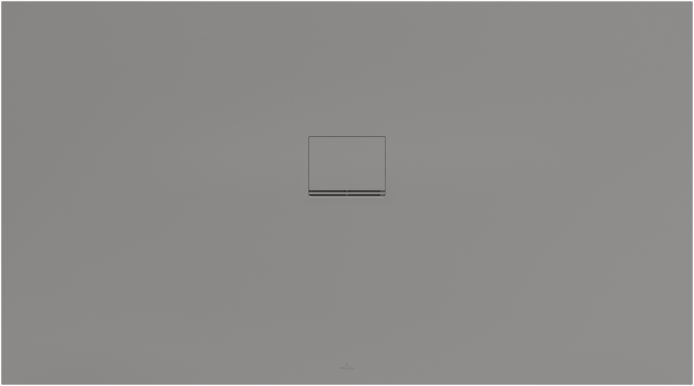 Villeroy und Boch Squaro Infinity Duschwanne UDQ1810SQI2MV3S 180 x 100 x 4 cm, grau, Aufmaß für flächenbündige Installation