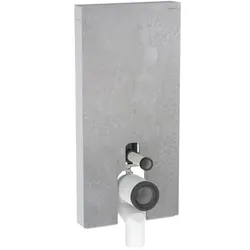 Geberit Monolith Stand-WC-Modul 131003JV5 Bauhöhe 101cm, Front betonoptik, Seite aluminium