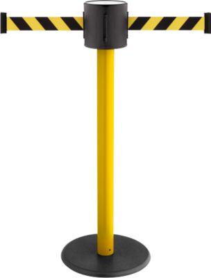 Gurtpfosten RS-Guidesystems GLAD 28 gelb, 2 Gurtfarbe gelb/schwarz