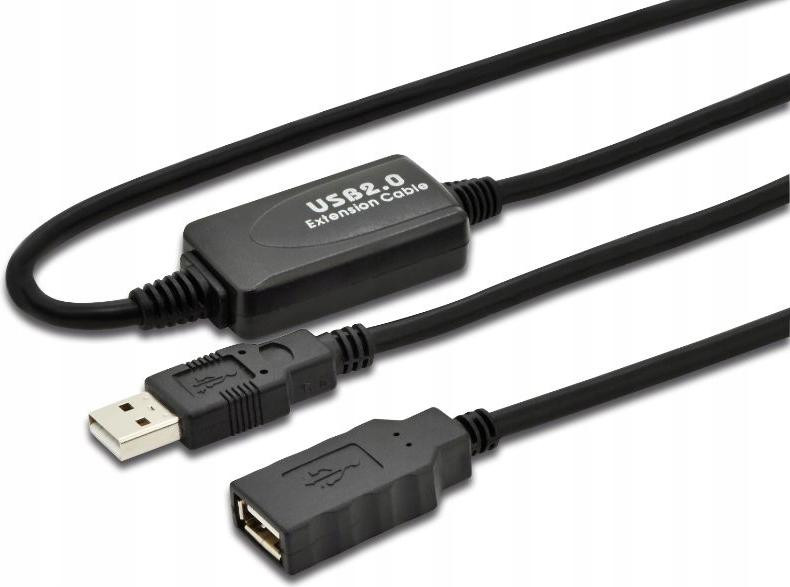 InLine USB 2.0 actieve verlengkabel met signaalversterking, 15 meter