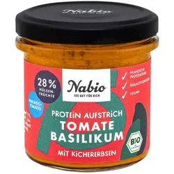 Protein Aufstrich - Tomate Basilikum mit Kichererbsen 135g