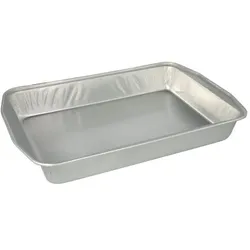 Starpak 25 Bratschalen, Alu eckig 3,15 l; 5 x 25 x 36,6 cm, silber