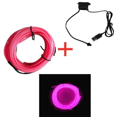 Inspired Living USB Neon LED Car Interior Light Strip Flexible Ambient Lighting usb drive 4 2m
