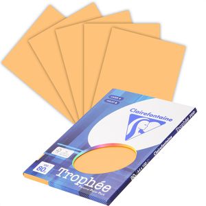 Clairefontaine Kopierpapier Trophée 4110C, A4, 80g/qm, hellorange, 100 Blatt