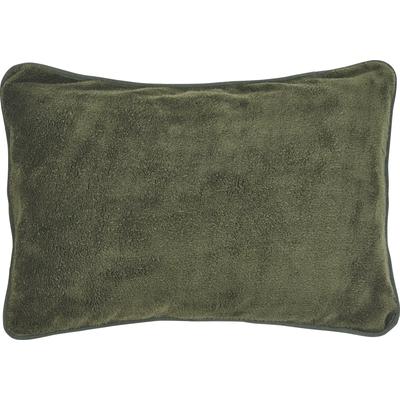 Dekokissen DONE. "Softie", grün (khaki, unifarben), B:40cm L:60cm, Polyester, Dekokissen_Sitzkissen_Kissenhüllen, Extra weiche und anschmiegsame Kissenhülle ohne Füllung, 1 Stück