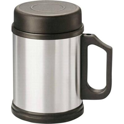 MATO interpräsent Thermobecher Edelstahl (gebürstet), Schwarz 0.350l 4093