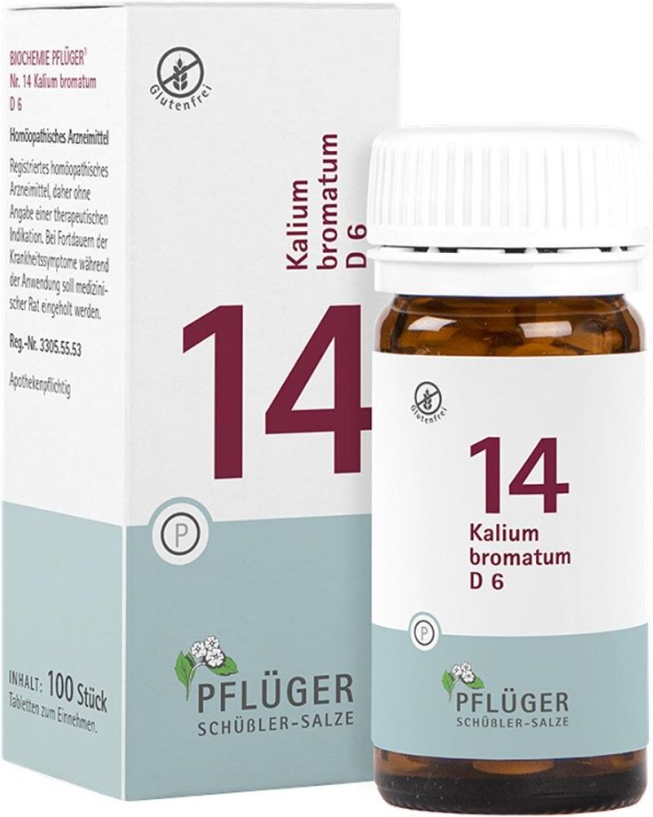 Schüßler-Salze Biochemie Pflüger 14 Kalium bromat.D 6 Tbl.