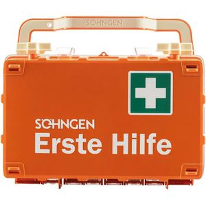 Söhngen Erste-Hilfe-Koffer DYNAMIC-GLOW S, orange, Füllung nach DIN 13157