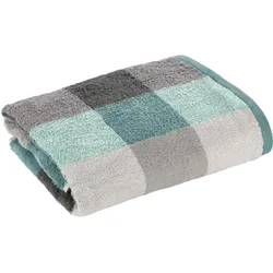Handtuch LINDOS Karo (BL 50x100 cm) - blau - BL 50x100 cm