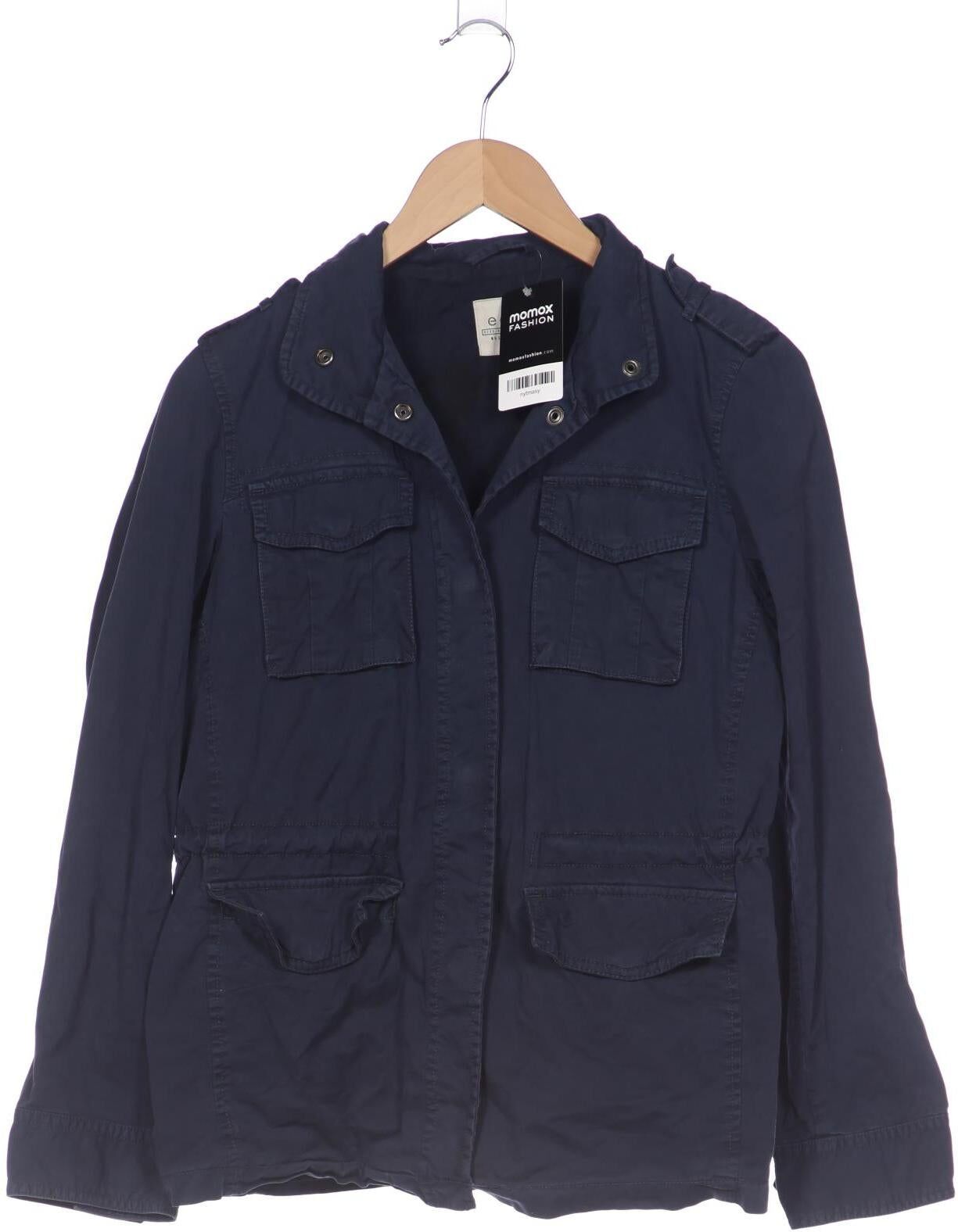 Esprit Damen Jacke, Marineblau, Gr. XS, Baumwolle - Second Hand