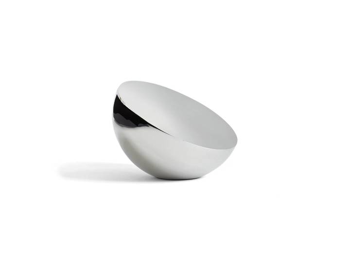 New Works Miroir de table Aura Acier inoxydable