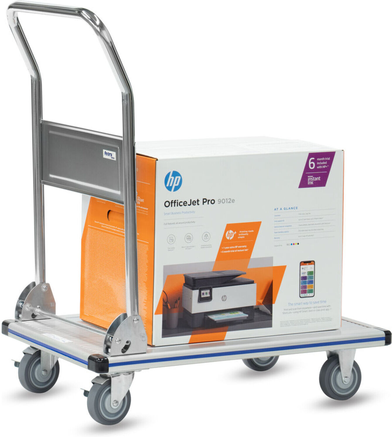 fetra Alu-Plattformwagen 3120 - Tragkraft 150kg Vollgummi-Reifen)