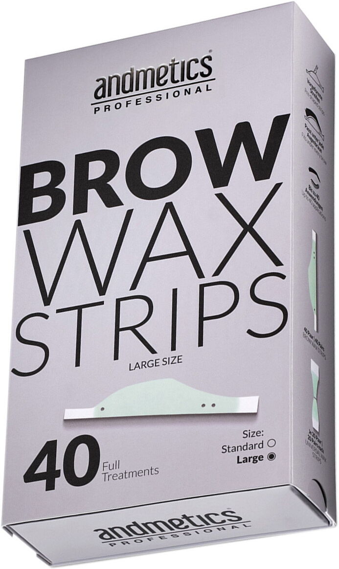 40 Stück andmetics professional Brow Wax Strips Large