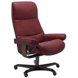 Stressless Bürostuhl View Office Leder Rot Batick Bordeaux