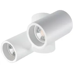 Kanlux weißes Aufbau-Downlight BLURRO mit 2x flexiblen Spotarmen NODIM