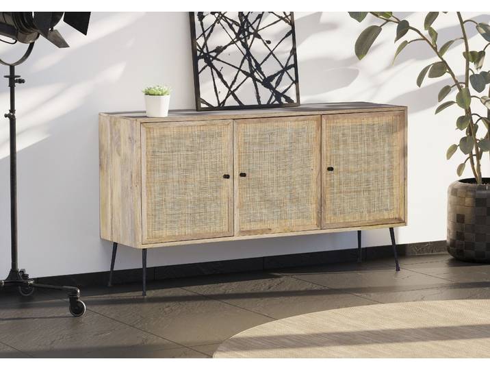Sideboard GUTMANN FACTORY, beige (natur), B:145cm H:80cm T:42cm, Sideboards, Sideboard, Kommode, Breite 145 cm