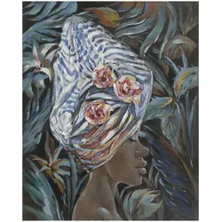 die Faktorei »Frau mit Turban II« Wandbild 120x150 cm