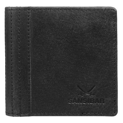 Geldbörse SANSIBAR "SANSIBAR Herren, Damen echt Leder", Damen, schwarz, Leder, gepflegt, Kleinlederwaren, echt Leder