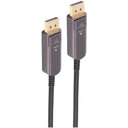 Shiverpeaks -BASIC-S--Optisches Displayport Kabel, 8K, 20,0m (20 m), Videokabel, Schwarz