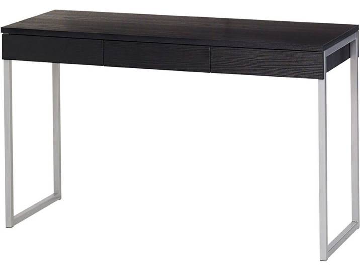 Fula Schreibtisch 3 Schubladen schwarz Esche Nachbildung.