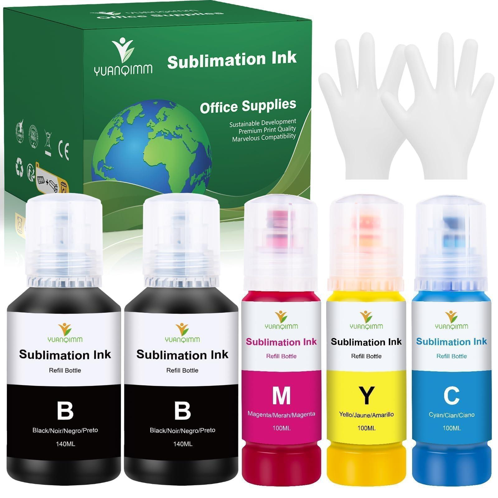 Selius Sublimatie-inkt Multipack Compatibel voor E102 E104 (5 stuks)