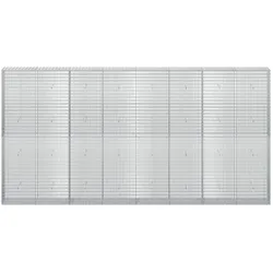 vidaXL, Steinkorb, Gabion mit 3,5 mm Draht und 5x2,5 cm Maschen 400x30x200 cm