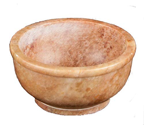 Wierookbrander van speksteen met een diameter van 7,5 cm