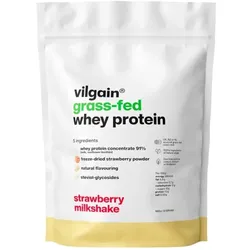 VILGAIN Getränkepulver Grass-Fed Whey Protein Erdbeer Milchshake | 10