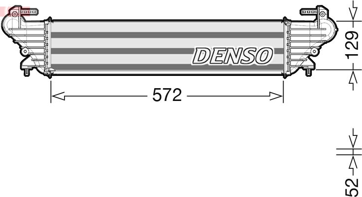 Denso Ladeluftkühler Dit09121 Für Fiat